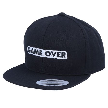 Kiddo Cap - Zwart snapback Cap - Kids Game Over Black Snapback @ Hatstore