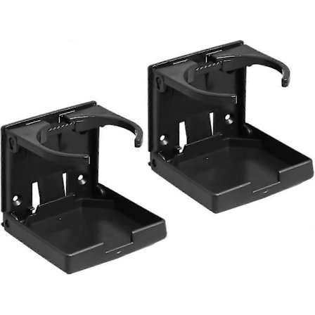 2 Kopholdere, Bilkopholder, Bilkopholder, Justerbar Bilkopholder, Foldbar Kopholder, Bilvandkopholder, Bærbar Kopholder, Sort