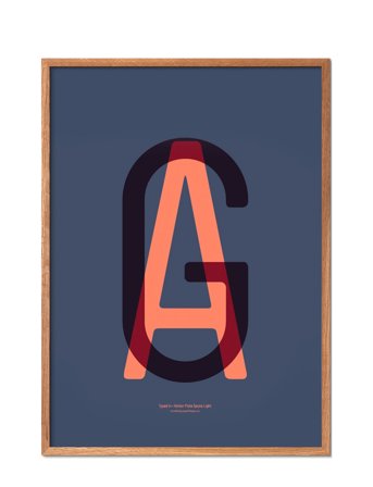 Poster & Frame Ilwt-Ag - Blue - 50X70CM