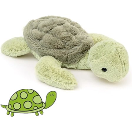 28 cm Vektet Skilpadde Kosedyr, Myk Havskilpadde, Søte Skilpadddukker, Gave til Barn, Babyer og Småbarn