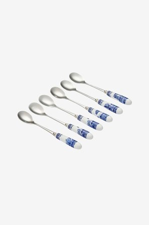 Spode - Teske Blue Italian 6-pak - Blå - Bestik - Fra Homeroom