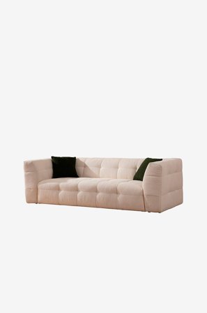 Homitis - Sofa 3-seter Cady - Beige - 3-seters sofaer - Fra Homeroom