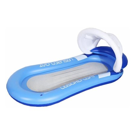 Luftmadras Oppustelig Pool Vand Hængekøje Vandlegetøj Sommer Pool Legetøj Blå 160 90cm, GUA.B/bon