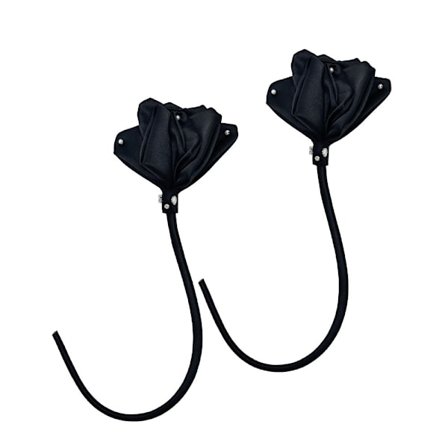 Tøj Blomster Tilbehør Bryst Blomst STOR SORT STOR SORT