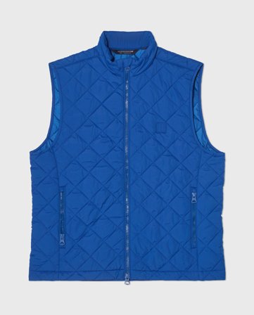 Lexington Klassisk quiltet vest, blå