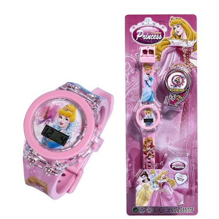 Barn Pojkar Flickor Character Flashing Light Up Digital Watch Gift Spiderman, Avengers, Frozen, Princess, Lightning Mcqueen