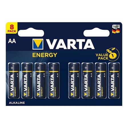 Varta Energy Alkaline batterier AA 8 stk i multipak