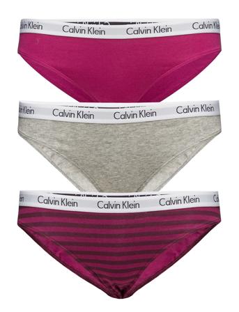 Bikini 3Pk Trosa Brief Tanga Grå Calvin Klein