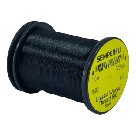 Semperfli Classic Waxed Thread 110m 8/0 - Black