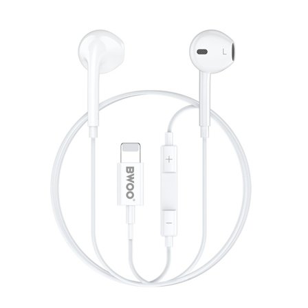 Kompatibel iPhone Lightning in-ear hörlurar, För iPhone 7 till iPhone 14