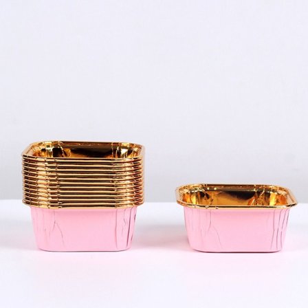 50 st aluminiumfolie plåtbägare Dessertkoppar C C