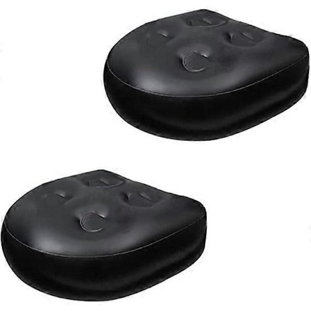 Whirlpool Sæder, Multifunktionel Bæltepude, Vandtæt Oppustelig Pude, Massagebademåtte, Blødt Ryglæn til Badning, 2 stk