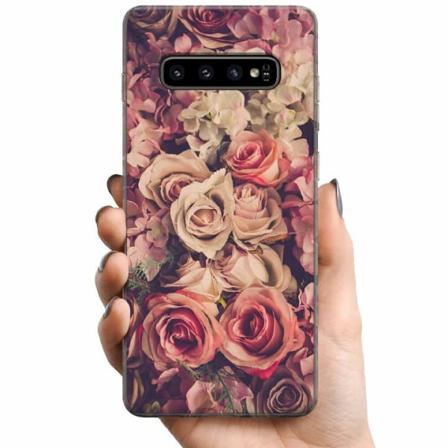 Samsung Galaxy S10+ Tpu Mobilskal Blommor