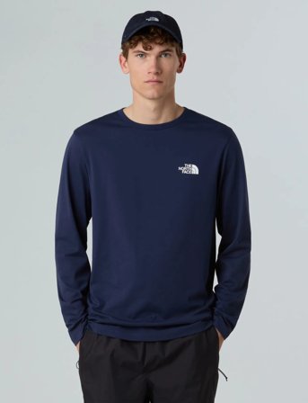 The North Face M L/S Simple Dome Tee - Navy - M