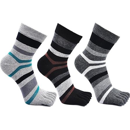 Miesten varvassukat, puuvillasta valmistetut juoksusukat, mini crew -sukat, UK miesten kengät 6-10, moniväriset - 3 paria