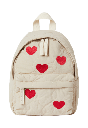 RIKIKI Vadderad ryggsäck HEART Ryggsäckar Vit ONESIZE