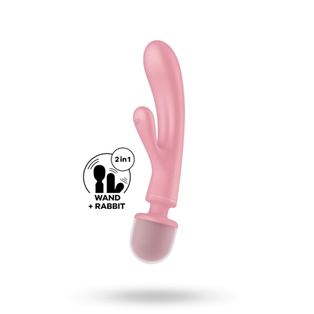 Satisfyer Triple Lover Pink - Sexleker Vuxen: Vibrator, dildo & massajestaver
