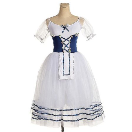 Professional Girls Ballet Tutu Dress Giselle Adulto Women Mesh Skirt Short Puff Sleeves Kids Dance Gymnastics Leotard Costumes High Quality -a