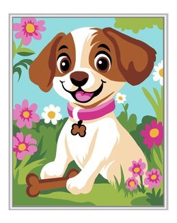 Paint By Numbers Glad Hund