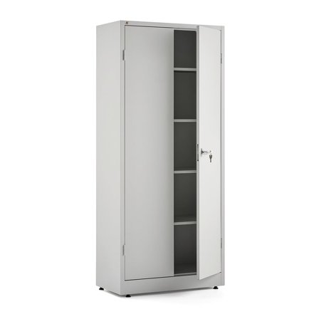 Office storage cabinet SENSE, 1800x800x400 mm, grey