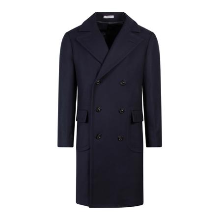 Boglioli, Double-Breasted Coats Blauw, Heren, Maat:L
