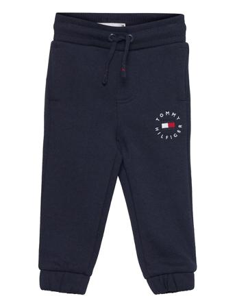 U Heritage Badge Sweatpants Collegehousut Olohousut Musta Tommy Hilfiger