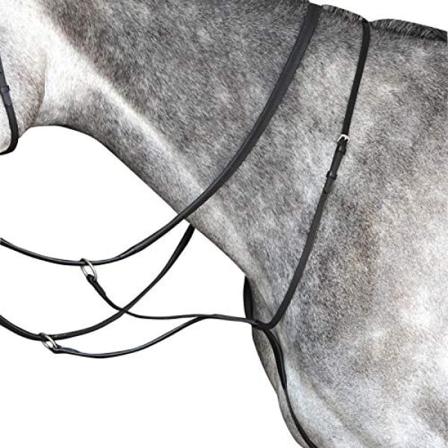 Collegiate Running Leather Martingale Iv Cob Black