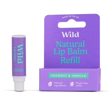 Wild Lip Balm Refill Coconut Vanilla 4,5g, Skincare, Ansigtspleje, Læbepleje