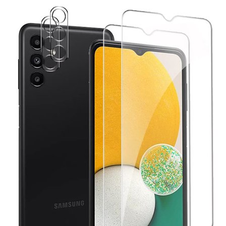 2-PACK Galaxy A04s 1 Set Sk rmskydd + Kameralinsskydd HD 0,3mm