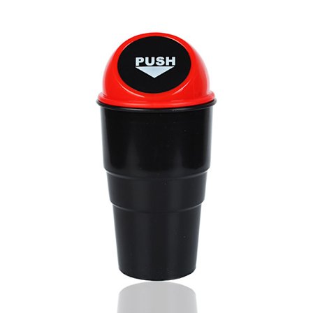 20*6.5*9CM - Punainen - Yleiskäyttöinen pieni auton roskakori