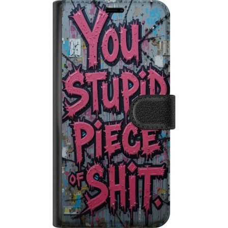 Kompatibelt Lommeboketui til Nothing Phone (2) Rosa graffititext