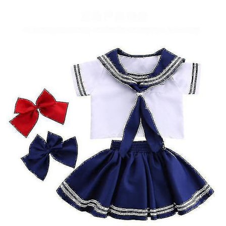 Lasten merimiesasu laivastonsininen asu puku pojille tyttöjen koulupuku