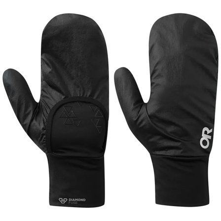 Outdoor Research Helium Wind Convertible Liner Men hiking gloves Black XL