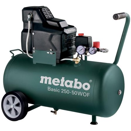 Metabo Basic 250-50 W OF Kompressor med påfyllingskapasitet 120 l/min, 50 l, Verksted & bil