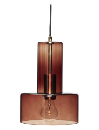 Hübsch Ripple Lampe - Brown - ONE SIZE