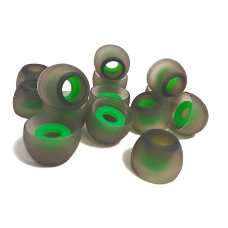 Silikoniset Korvatulpat 7 Paria Silikoniset Korvatyynyt Korvan Sisäiset Vaihtotulpat, 4,5mm Vihreä (LGL)