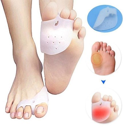 1 Pair Of Orthosis Hallux Valgus Silicone Spreader Corrector Toe Separator Bunion Adjuster Orthotics Big Toes Pedicure