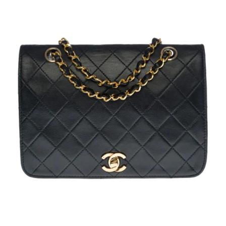 Chanel Vintage Pre-owned Shoulder Tass , Zwart , Dames , Maat: ONE Size Vintage Tassen