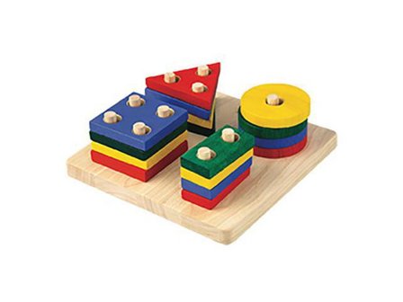 Geometrisk sorteringsbräda - Lyreco - Skola och förskola - Lekmaterial - Förskolelek