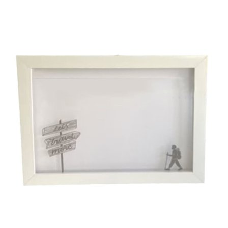 Rustikk Skyggeboks Bilde Ramme Minnebevaring Personlig Eventyrboks Tre Akryl Skrivebord Visningsramme