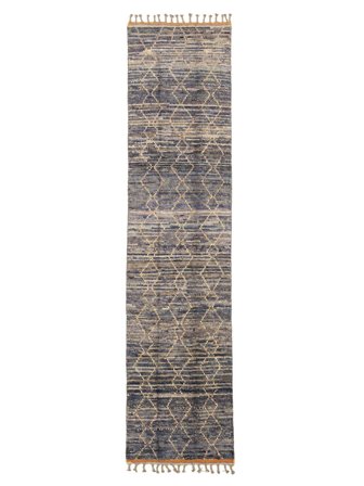 Anudada A Mano Berber Style Alfombra 77X325 De Lana Pequeño