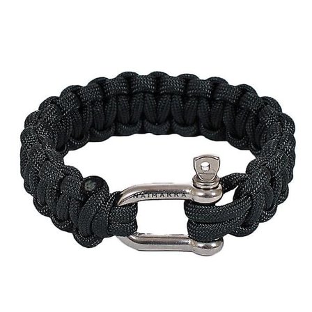 Armband Paracord Naimakka Classic Medium 21cm svart