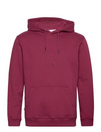 Folke Hooded Sweatshirt Hettegenser Genser Rosa Makia*Betinget Tilbud