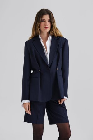 Malina - Iliana blazer - 44 - Dark Blue Pinstripe