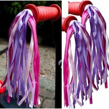 Handledesign i fransar för barncykel - par 2 st