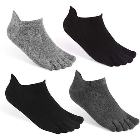 Tåsokker No Show Running Five Finger Sokker - For Menn Kvinner 4 Par