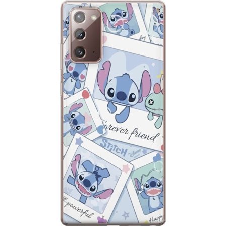 Yhteensopiva Puhelinkuori Samsung Galaxy Note20 Unelmoivat pilvet vaaleanpunaisina, lila ja sinisen sävyissä, kimaltelevine tähtineen ja pehmeän satum