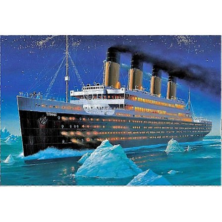 Pussel 1000/500/300 Bitar Trä Montering Bild Titanic Hav Poster Vuxna Spel Pedagogiska Leksaker[D]
