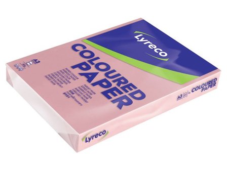 LYRECO Kopieringspapper A3 80g ohålat rosa 500/fp - Lyreco - Kontorspapper - Specialpapper - Färgat - A3