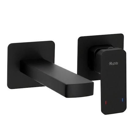 Syväksi asennettava pesuallashana Rea Arlo Musta 13X20X13CM